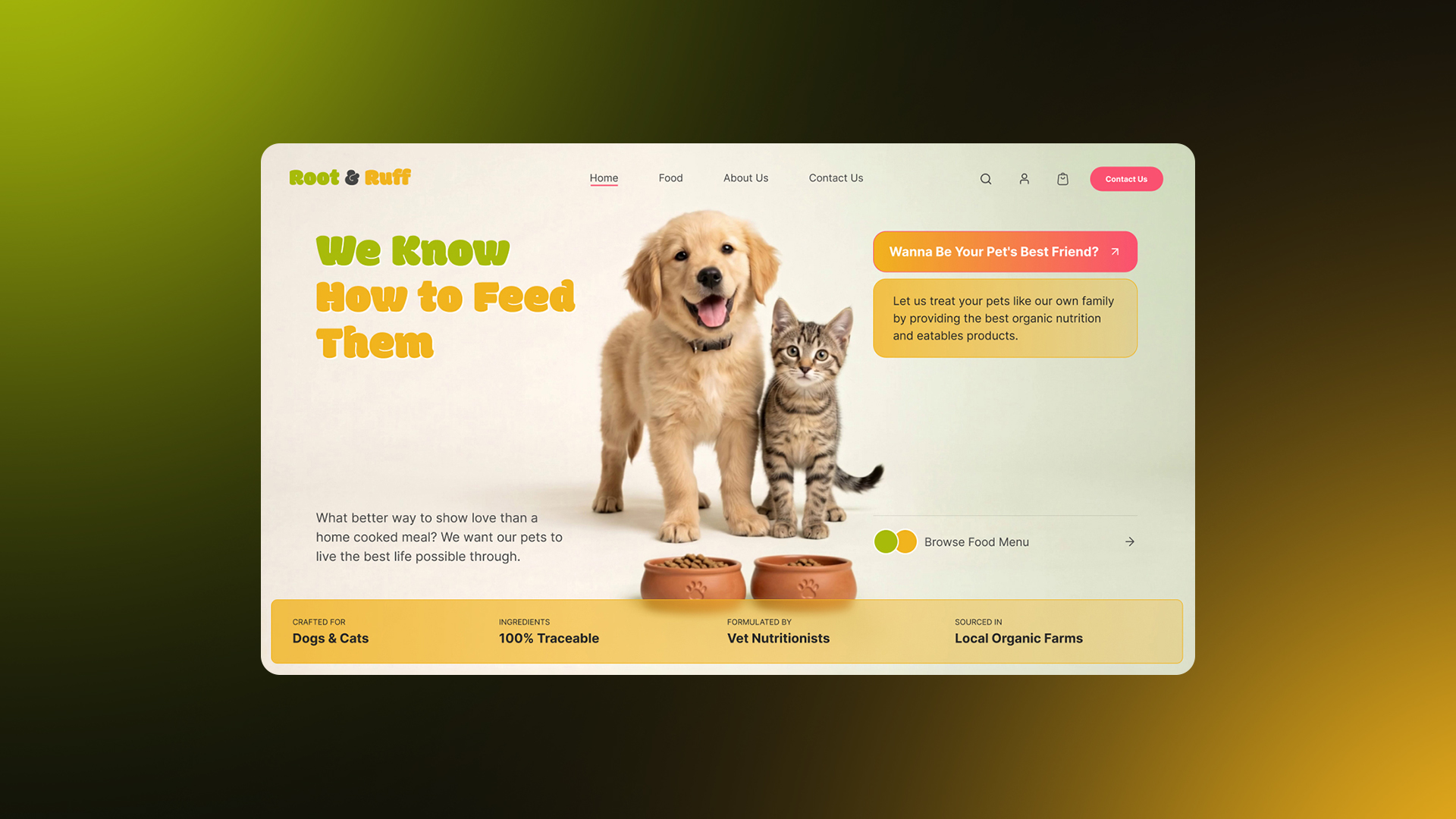 Root & Ruff — product interface